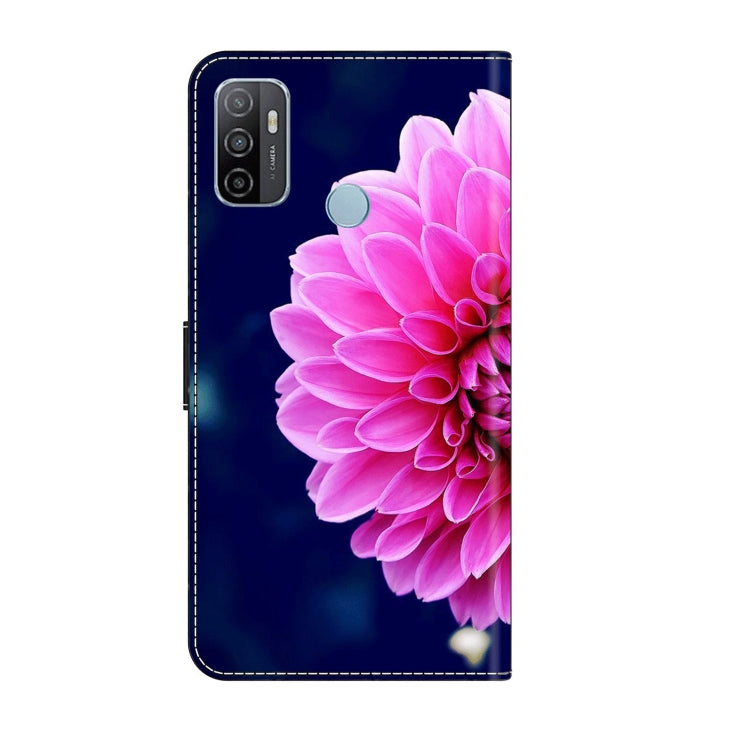 For Samsung Galaxy A33 5G Crystal 3D Shockproof Protective Leather Phone Case(Pink Petals) - free shipping - PMC TechLife - Order now!