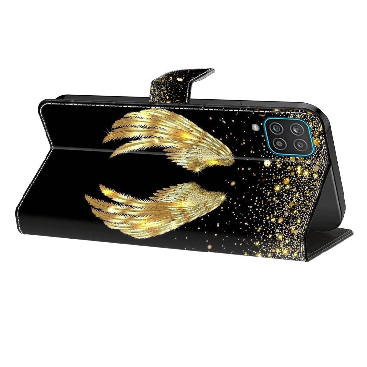 For Samsung Galaxy A50 Crystal 3D Shockproof Protective Leather Phone Case(Golden Wings) - free shipping - PMC TechLife - Order now!