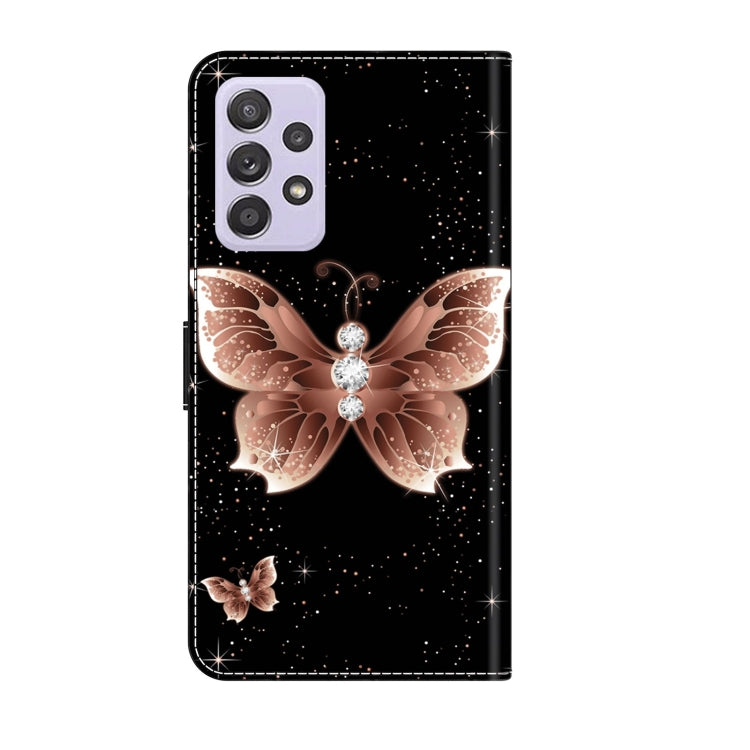 For Samsung Galaxy A52 / A52s 5G Crystal 3D Shockproof Protective Leather Phone Case(Pink Diamond Butterfly) - free shipping - PMC TechLife - Order now!