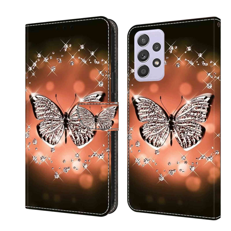 For Samsung Galaxy A52 / A52s 5G Crystal 3D Shockproof Protective Leather Phone Case(Crystal Butterfly) - free shipping - PMC TechLife - Order now!