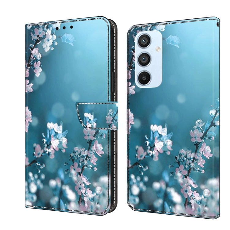 For Samsung Galaxy A54 5G Crystal 3D Shockproof Protective Leather Phone Case(Plum Flower) - free shipping - PMC TechLife - Order now!