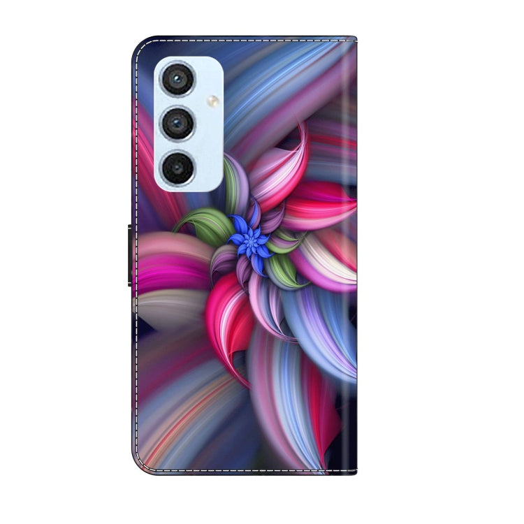 For Samsung Galaxy A54 5G Crystal 3D Shockproof Protective Leather Phone Case(Colorful Flower) - free shipping - PMC TechLife - Order now!
