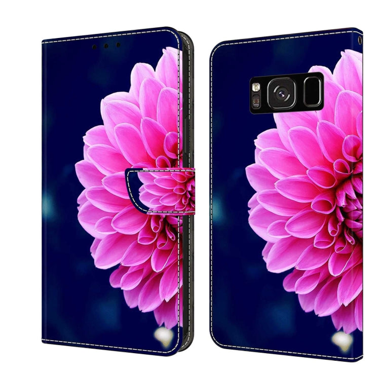 For Samsung Galaxy S8 Crystal 3D Shockproof Protective Leather Phone Case(Pink Petals) - free shipping - PMC TechLife - Order now!