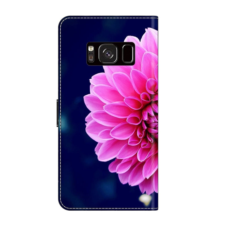For Samsung Galaxy S8 Crystal 3D Shockproof Protective Leather Phone Case(Pink Petals) - free shipping - PMC TechLife - Order now!