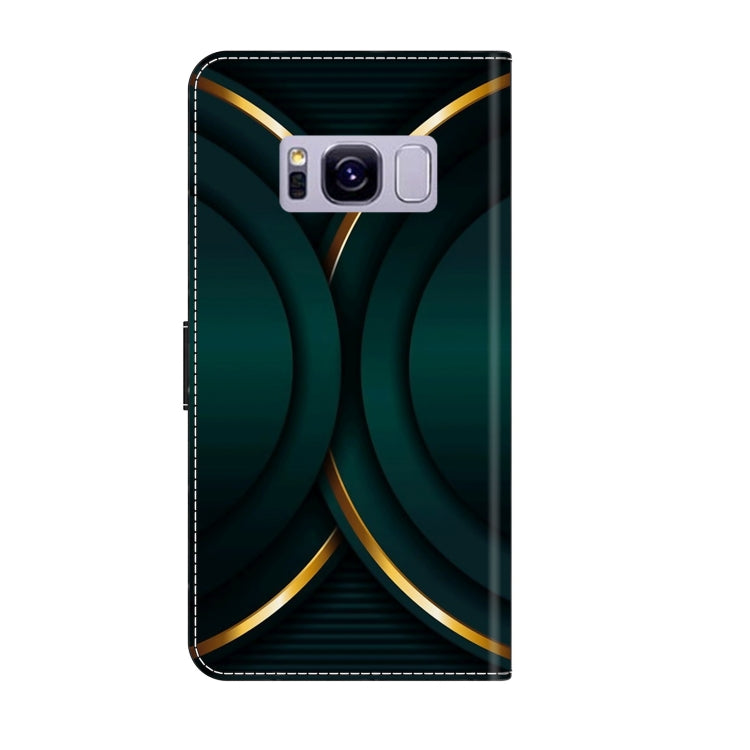 For Samsung Galaxy S8+ Crystal 3D Shockproof Protective Leather Phone Case(Gold Outline) - free shipping - PMC TechLife - Order now!