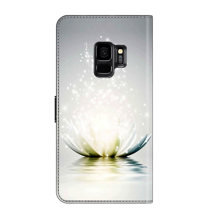 For Samsung Galaxy S9 Crystal 3D Shockproof Protective Leather Phone Case(Light Lotus) - free shipping - PMC TechLife - Order now!