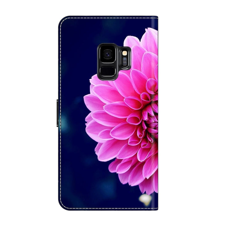 For Samsung Galaxy S9 Crystal 3D Shockproof Protective Leather Phone Case(Pink Petals) - free shipping - PMC TechLife - Order now!
