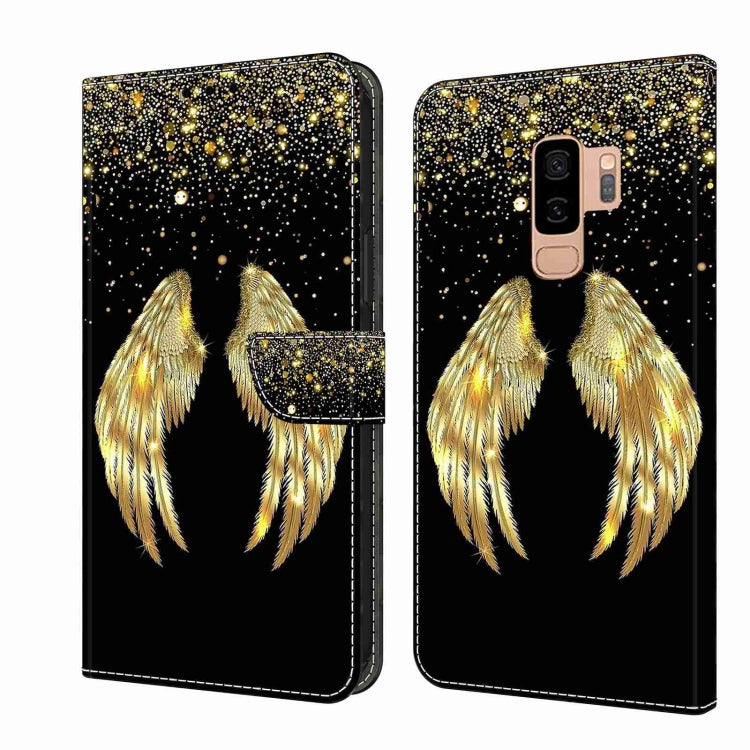 For Samsung Galaxy S9+ Crystal 3D Shockproof Protective Leather Phone Case(Golden Wings) - free shipping - PMC TechLife - Order now!