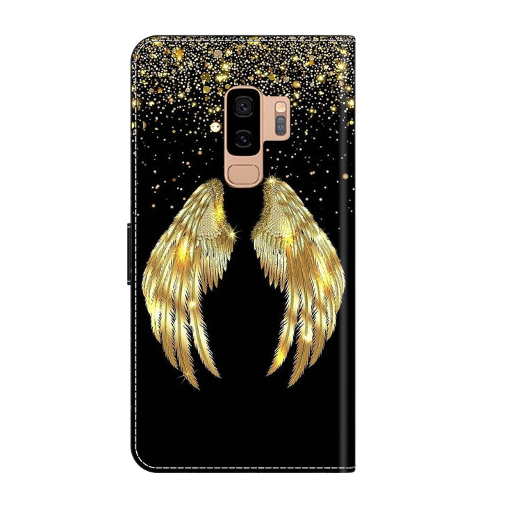 For Samsung Galaxy S9+ Crystal 3D Shockproof Protective Leather Phone Case(Golden Wings) - free shipping - PMC TechLife - Order now!