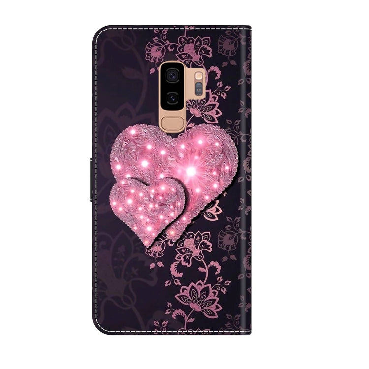 For Samsung Galaxy S9+ Crystal 3D Shockproof Protective Leather Phone Case(Lace Love) - free shipping - PMC TechLife - Order now!