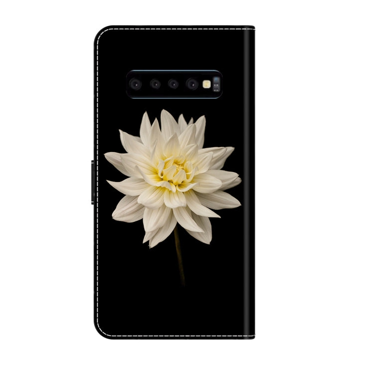 For Samsung Galaxy S10 Crystal 3D Shockproof Protective Leather Phone Case(White Flower) - free shipping - PMC TechLife - Order now!