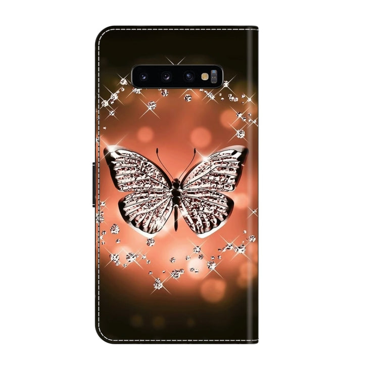 For Samsung Galaxy S10+ Crystal 3D Shockproof Protective Leather Phone Case(Crystal Butterfly) - free shipping - PMC TechLife - Order now!
