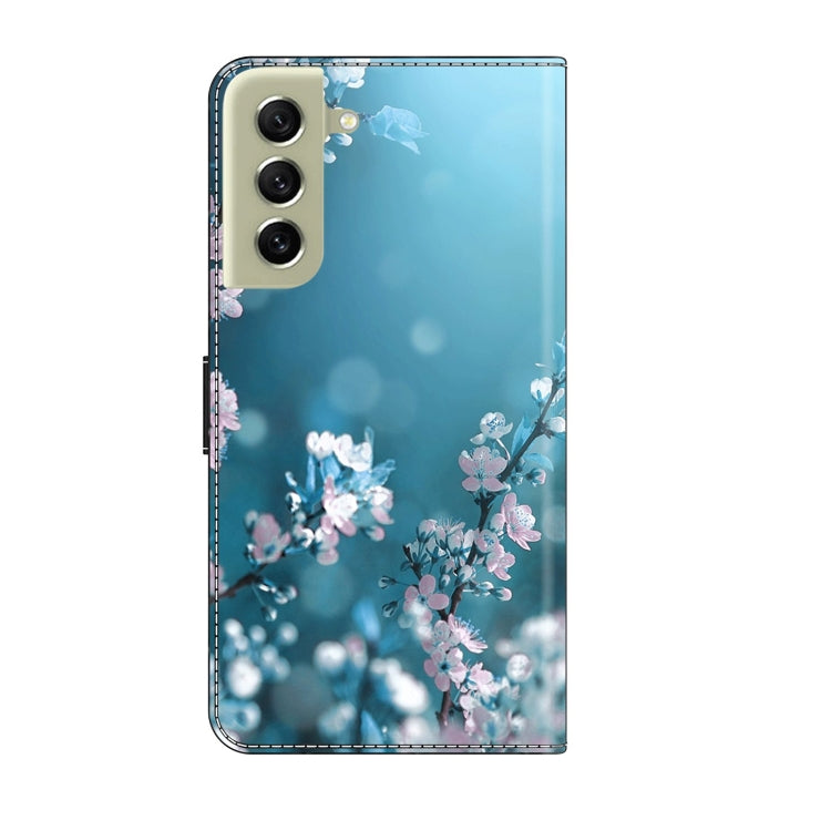 For Samsung Galaxy S21 FE 5G Crystal 3D Shockproof Protective Leather Phone Case(Plum Flower) - free shipping - PMC TechLife - Order now!