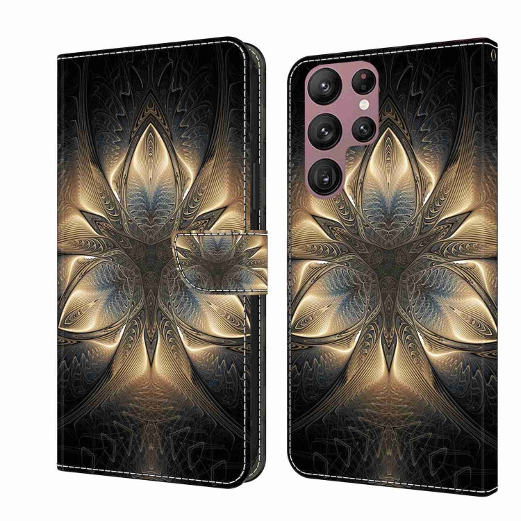 For Samsung Galaxy S22 Ultra Crystal 3D Shockproof Protective Leather Phone Case(Luminous Building) - free shipping - PMC TechLife - Order now!