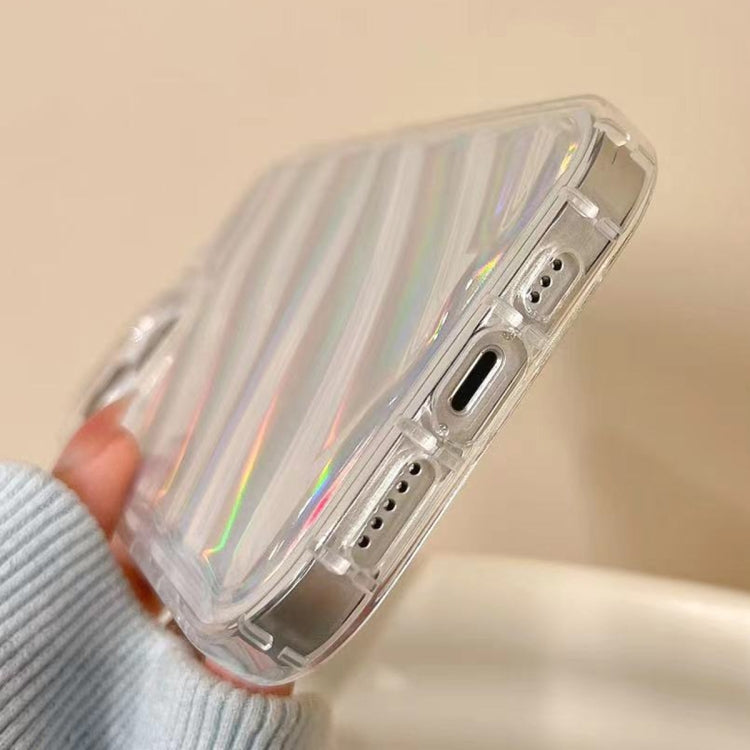 For iPhone 13 Pro Laser Sequin Waves TPU Phone Case(Transparent) - free shipping - PMC TechLife - Order now!