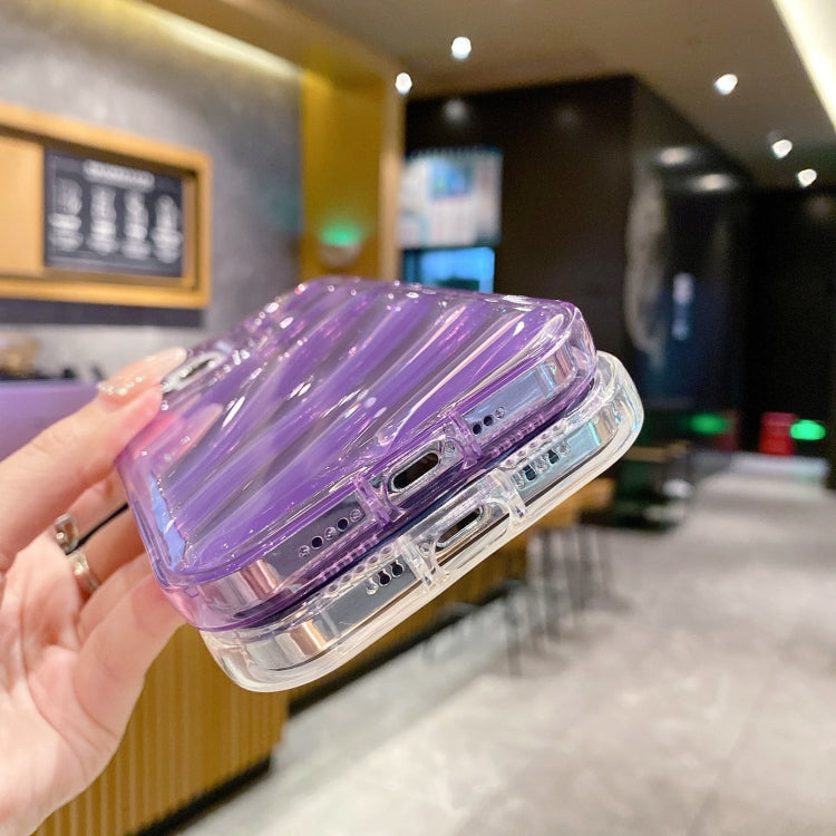 For iPhone 11 Pro Laser Sequin Waves TPU Phone Case(Blue) - free shipping - PMC TechLife - Order now!