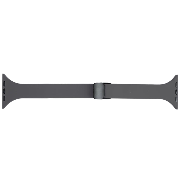 For Apple Watch 6 40mm Magnetic Buckle Slim Silicone Watch Band(Starry Grey) - Watch Bands by PMC Jewellery | Online Shopping South Africa | PMC Jewellery