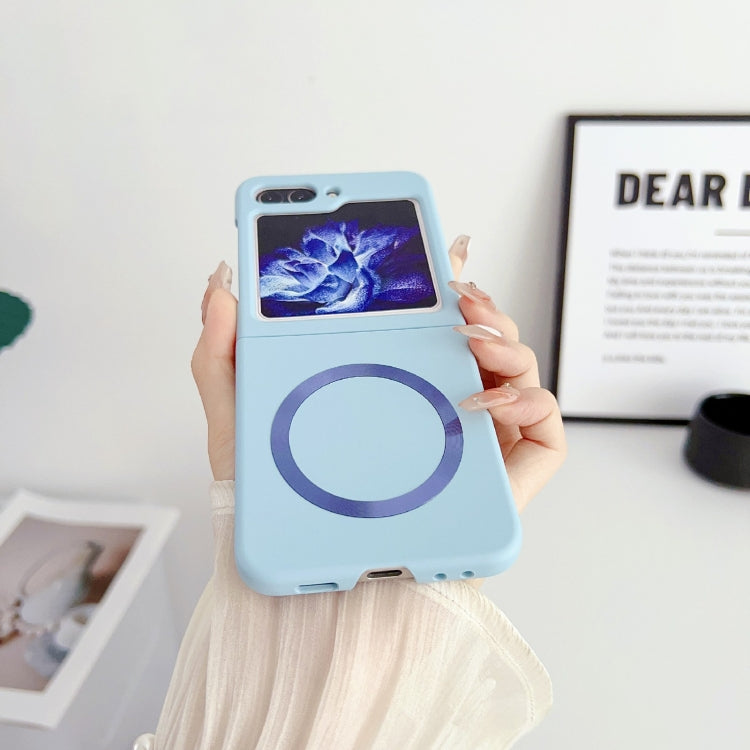 For Samsung Galaxy Z Flip5 Skin Feel Magsafe Magnetic Shockproof PC Phone Case(Blue) - Galaxy Z Flip5 Cases by PMC TechLife | Online Shopping South Africa | PMC TechLife