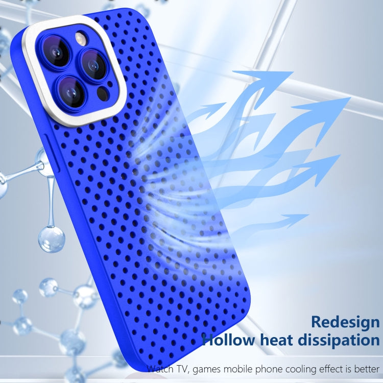 For iPhone 14 Pro Hollow Heat Dissipation TPU Phone Case(Blue) - free shipping - PMC TechLife - Order now!