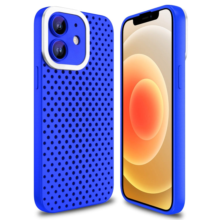 For iPhone 12 Hollow Heat Dissipation TPU Phone Case(Blue) - free shipping - PMC TechLife - Order now!