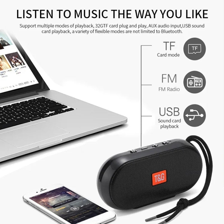 T&G TG179 Outdoor Multifunctional Wireless Bluetooth Speaker Support USB / TF / FM(Dark Blue) - Mini Speaker by T&G | Online Shopping South Africa | PMC TechLife | Buy Now Pay Later Mobicred