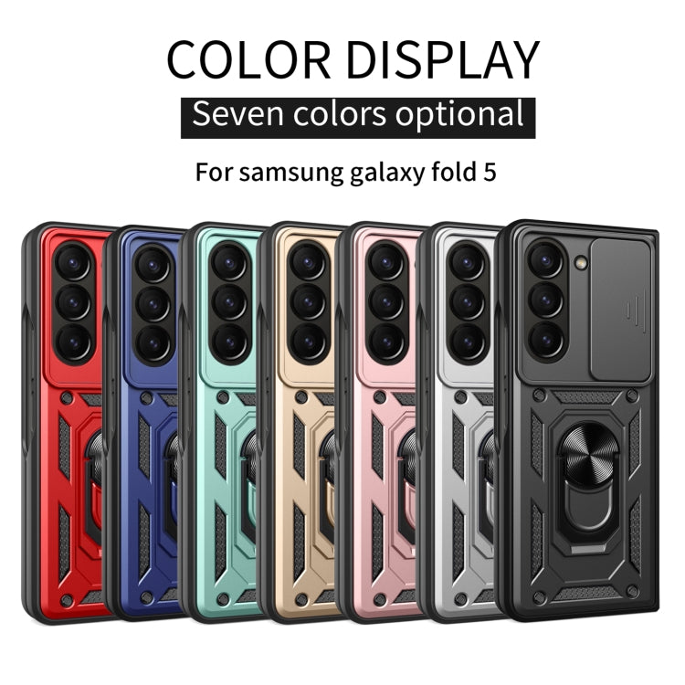 For Samsung Galaxy Z Fold5 Sliding Camera Cover Design TPU+PC Phone Case(Silver) - free shipping - PMC TechLife - Order now!