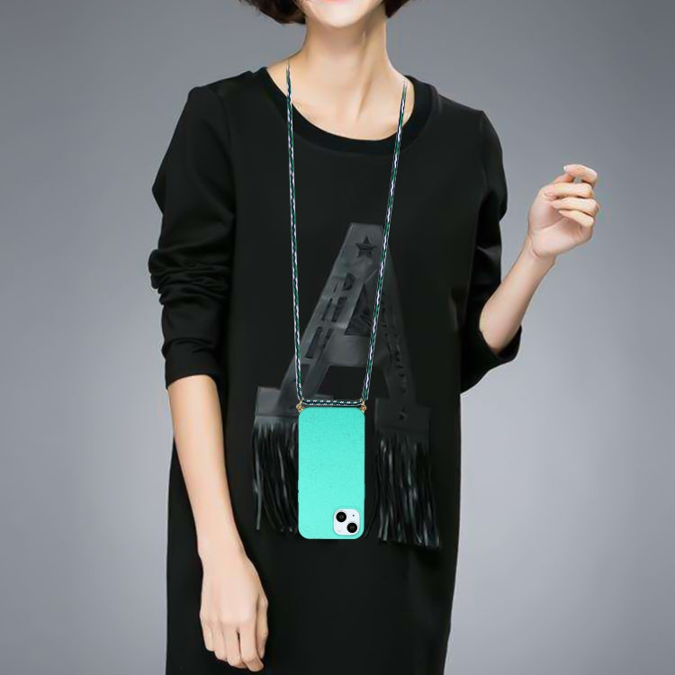 For iPhone 15 Plus Wheat Straw Material + TPU Phone Case with Lanyard(Green) - free shipping - PMC TechLife - Order now!