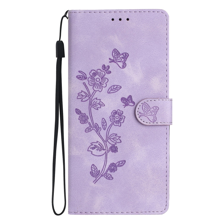For Xiaomi Redmi Note 12S Flower Butterfly Embossing Pattern Leather Phone Case(Purple) - free shipping - PMC TechLife - Order now!