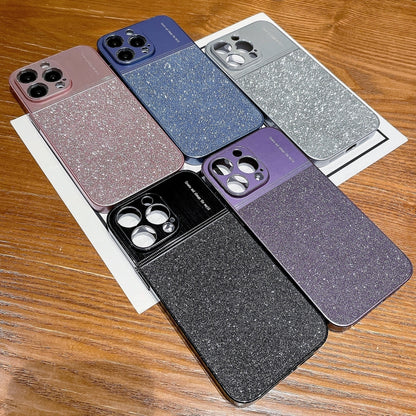 For iPhone 14 Pro Max Metallic Glitter Powder Shockproof Phone Case(Grey) - iPhone 14 Pro Max Cases by PMC Jewellery | Online Shopping South Africa | PMC Jewellery