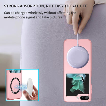 For Samsung Galaxy Z Flip5 5G Magsafe Magnetic Folding PC Phone Case(Pink) - Galaxy Z Flip5 Cases by PMC Jewellery | Online Shopping South Africa | PMC Jewellery