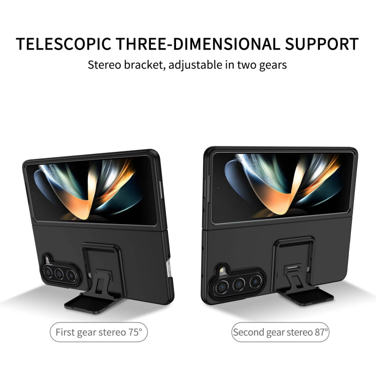For Samsung Galaxy Z Fold5 Three-dimensional Folding Holder PC Phone Case(Black) - free shipping - PMC TechLife - Order now!