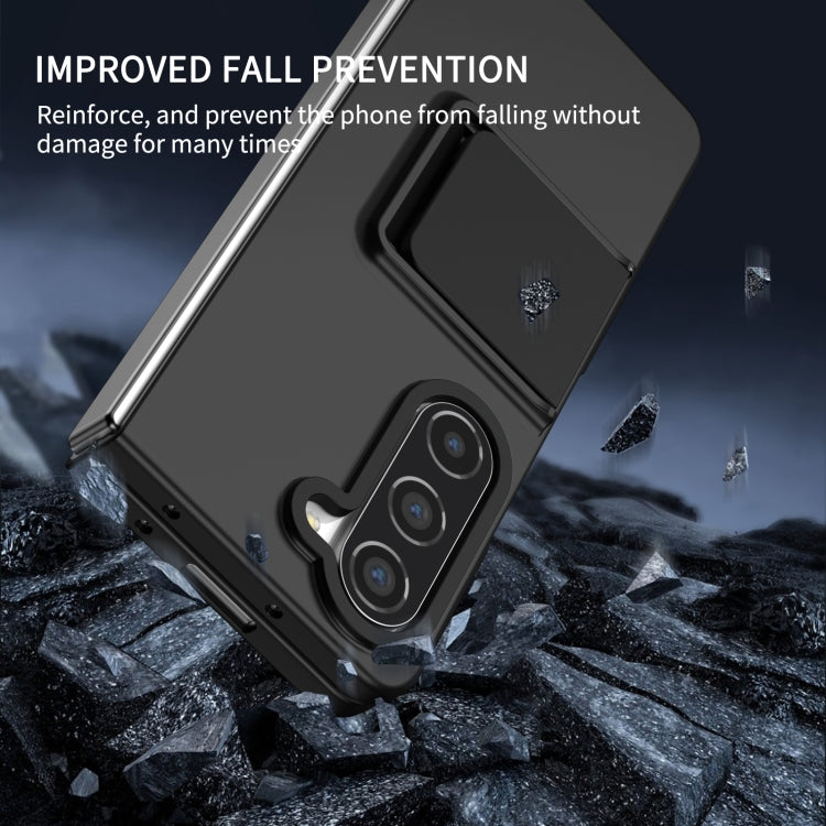 For Samsung Galaxy Z Fold5 Three-dimensional Folding Holder PC Phone Case(Black) - free shipping - PMC TechLife - Order now!