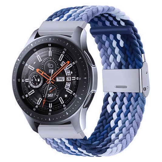 18mm Nylon Braided Metal Buckle Watch Band(Z Blue) - Watch Bands by PMC Jewellery | Online Shopping South Africa | PMC Jewellery