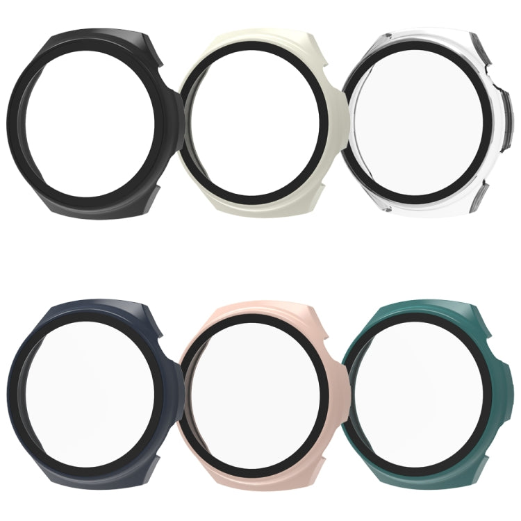 For Huawei Watch 4 Pro Tempered Film + PC Integrated Watch Protective Case(Black) - Watch Cases by PMC TechLife | Online Shopping South Africa | PMC TechLife