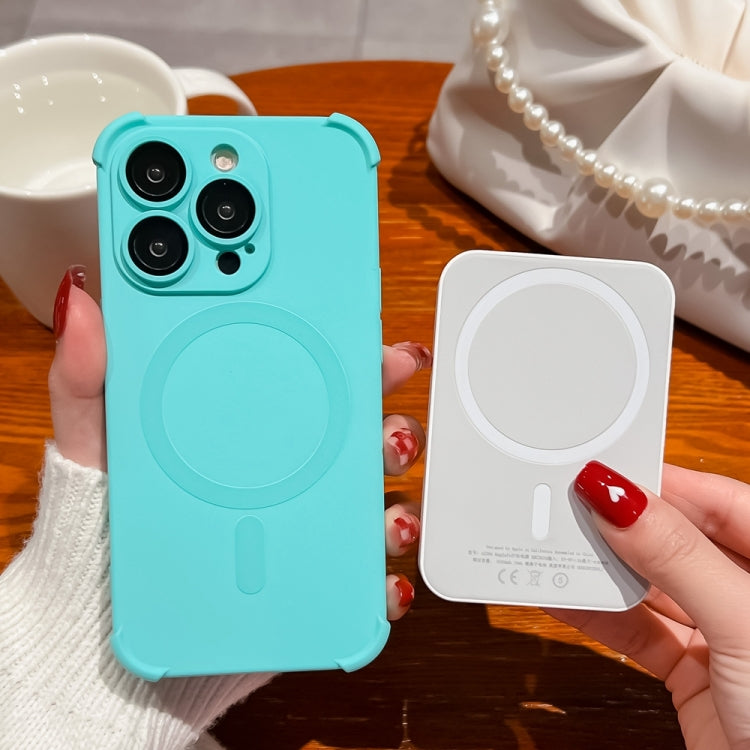 For iPhone 12 Pro Max Four Corner Shockproof Skin Feel MagSafe Magnetic Phone Case(White) - free shipping - PMC TechLife - Order now!