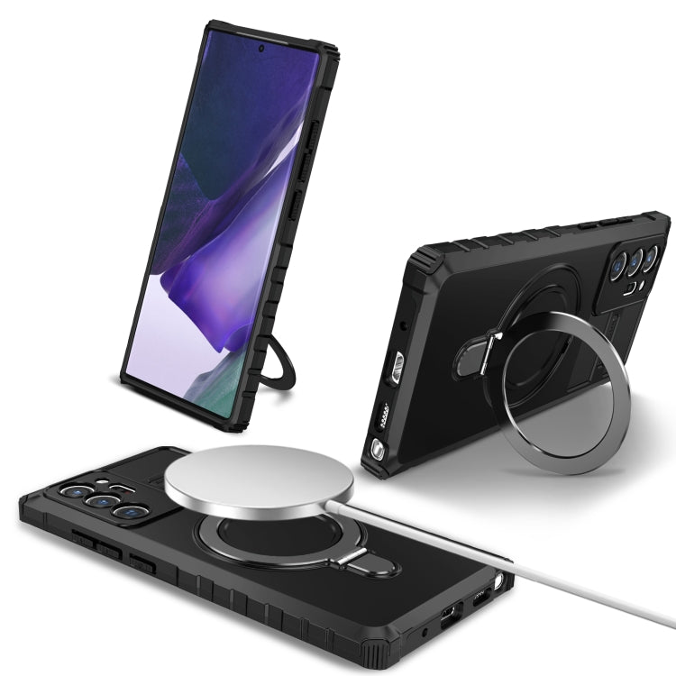 For Samsung Galaxy Note20 Ultra MagSafe Magnetic Holder Phone Case(Black) - free shipping - PMC TechLife - Order now!