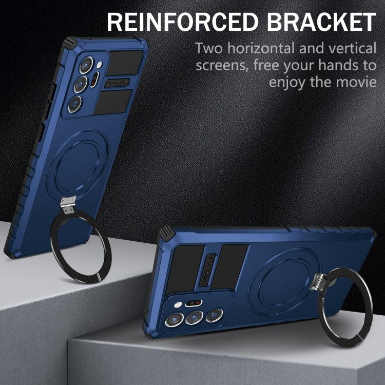 For Samsung Galaxy Note20 Ultra MagSafe Magnetic Holder Phone Case(Blue) - free shipping - PMC TechLife - Order now!