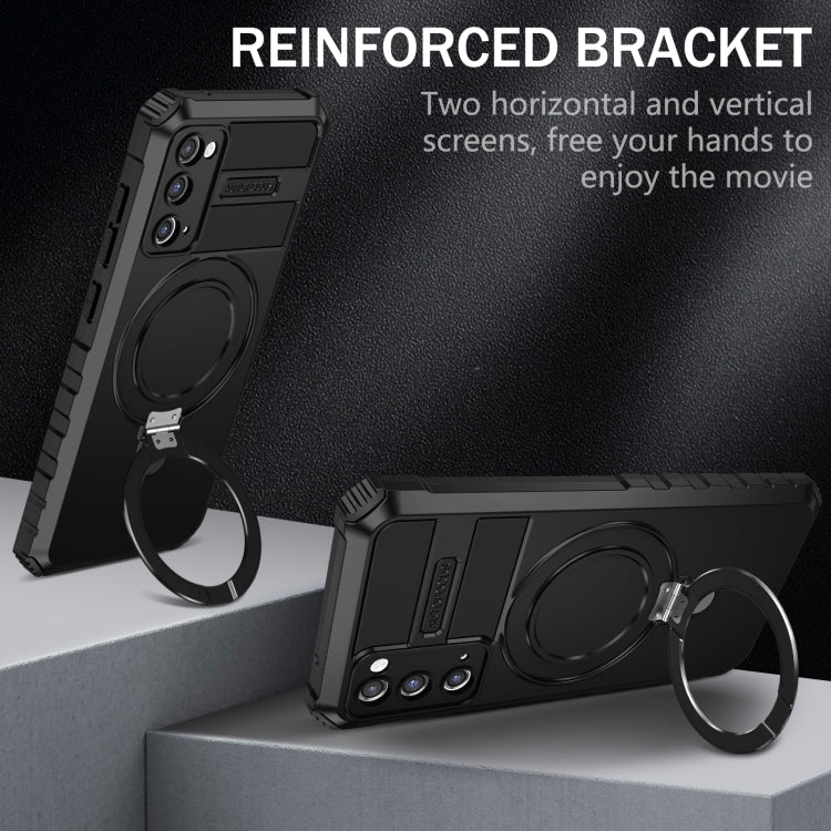 For Samsung Galaxy S20 FE MagSafe Magnetic Holder Phone Case(Black) - free shipping - PMC TechLife - Order now!