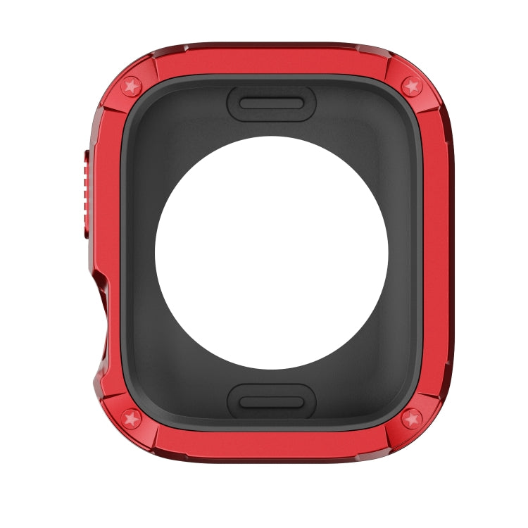 For Apple Watch Series 8 / 7 45mm 2-in-1 PC Hybrid TPU Armor Watch Case(Red) - Watch Cases by PMC TechLife | Online Shopping South Africa | PMC TechLife