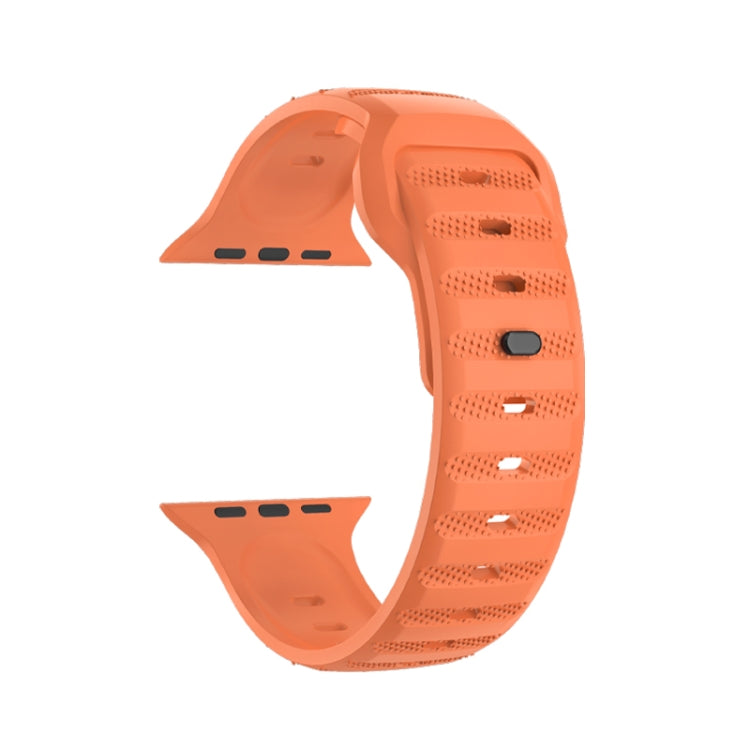For Apple Watch 3 38mm Dot Texture Fluororubber Watch Band(Orange) - Watch Bands by PMC TechLife | Online Shopping South Africa | PMC TechLife
