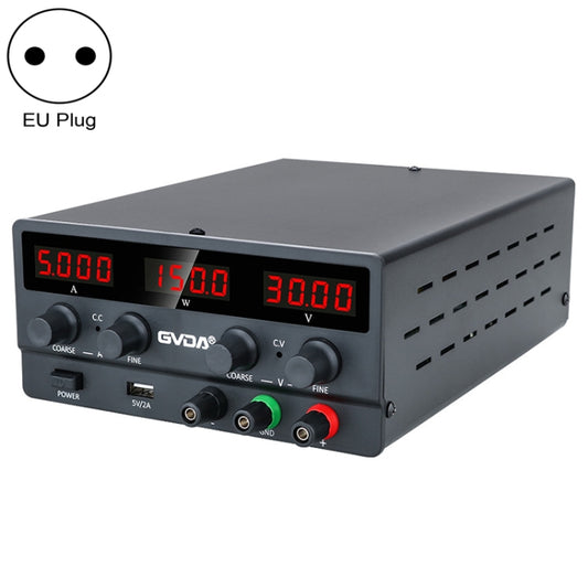 GVDA SPS-H3010 30V-10A Adjustable Voltage Regulator, Specification:EU Plug(Black) - Others by GVDA | Online Shopping South Africa | PMC Jewellery
