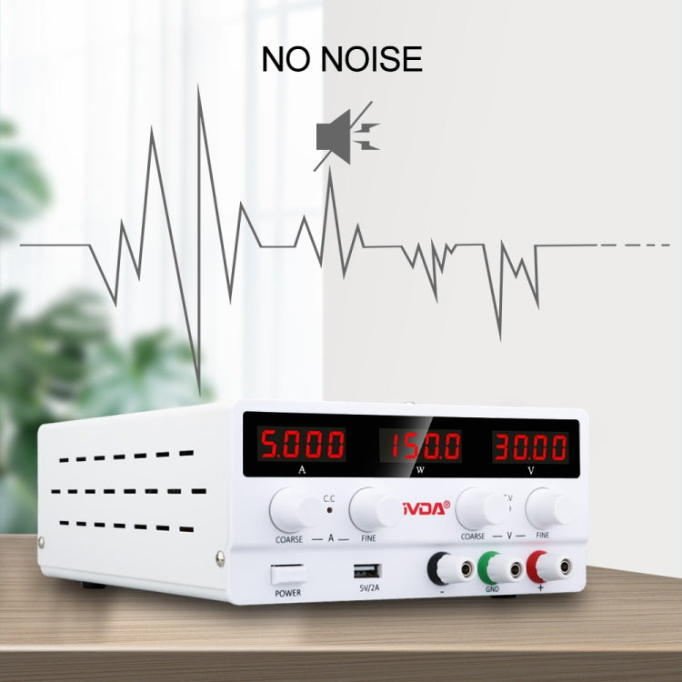 GVDA SPS-H3010 30V-10A Adjustable Voltage Regulator, Specification:EU Plug(Black) - free shipping - PMC TechLife - Order now!