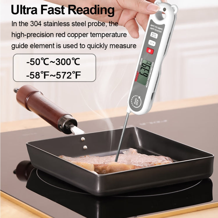 GVDA GD159 Foldable Digital Thermometer Food Temperature Measurement Tool - Cooking Thermometers by GVDA | Online Shopping South Africa | PMC TechLife | Buy Now Pay Later Mobicred
