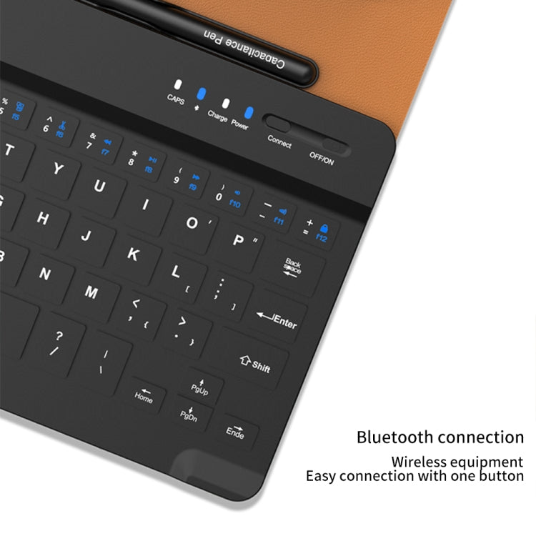 For Samsung Galaxy Z Fold5 GKK Gear Adjustment Bluetooth Keyboard Leather Case with Pen + Keyboard + Mouse + Case(Black) - Samsung Keyboard by GKK | Online Shopping South Africa | PMC TechLife