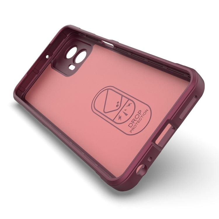 For Motorola Moto G73 5G Magic Shield TPU + Flannel Phone Case(Grey) - Motorola Cases by PMC Jewellery | Online Shopping South Africa | PMC Jewellery