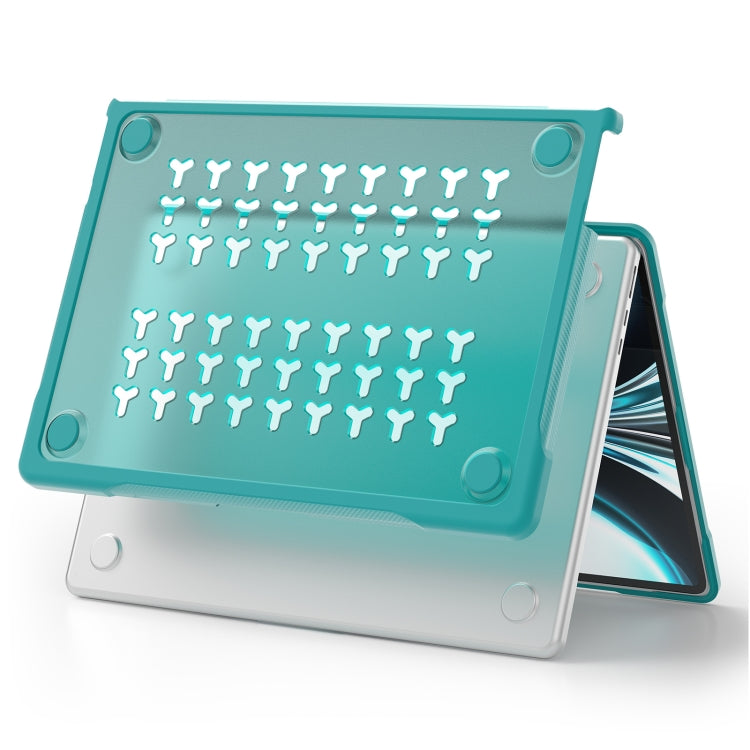 For MacBook Air 13.6 inch A2681 2022 Translucent Laptop Protective Case(Light Blue) - MacBook Air Cases by PMC TechLife | Online Shopping South Africa | PMC TechLife