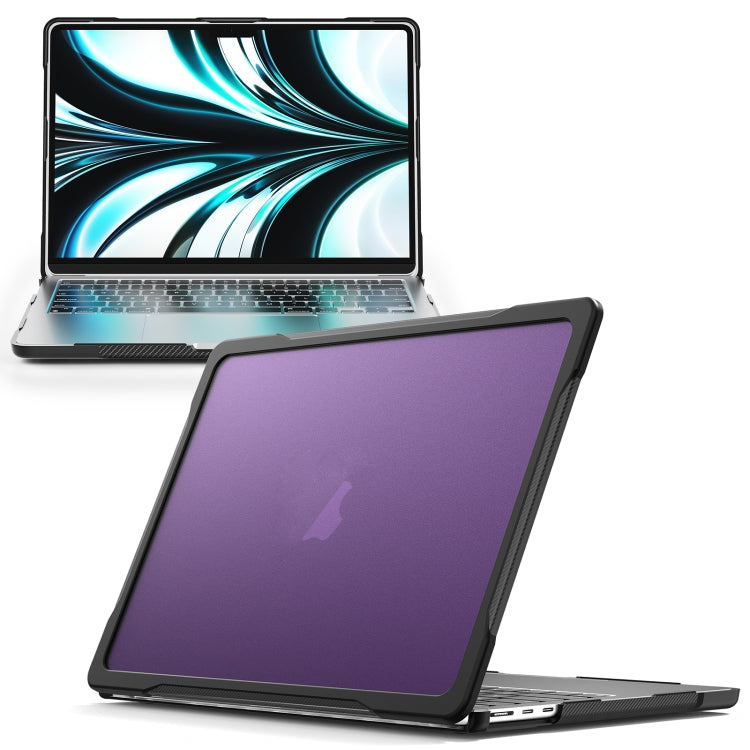 For MacBook Air 13.6 inch A2681 2022 / M3 2024 A3113 / M4 2025 A3240 Translucent Laptop Protective Case(Purple) - free shipping - PMC TechLife - Order now!