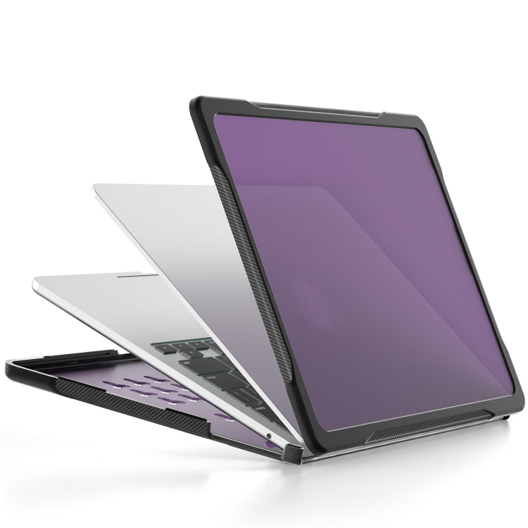 For MacBook Air 13.6 inch A2681 2022 / M3 2024 A3113 / M4 2025 A3240 Translucent Laptop Protective Case(Purple) - free shipping - PMC TechLife - Order now!