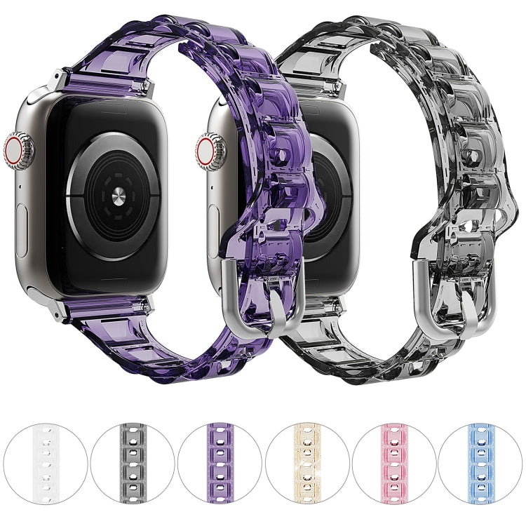 For Apple Watch 38mm Cube Airbag Clear TPU Watch Band(Transparent) - Watch Bands by PMC TechLife | Online Shopping South Africa | PMC TechLife