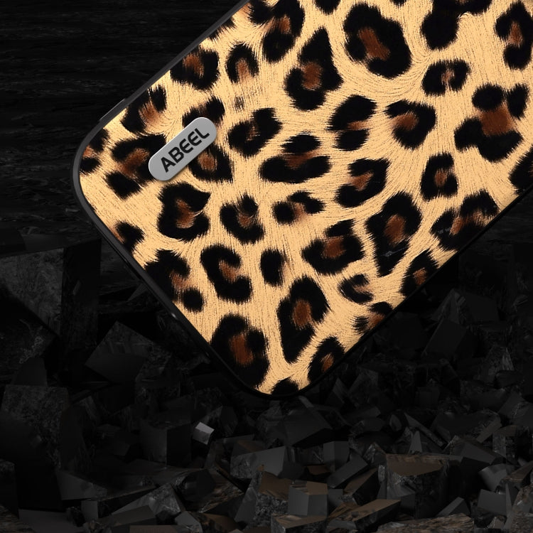 For iPhone 15 Plus ABEEL Black Edge Leopard Phone Case(Leopard Print) - free shipping - PMC TechLife - Order now!